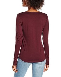 dunkelrotes Langarmshirt von New Look