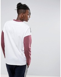 dunkelrotes Langarmshirt von Asos