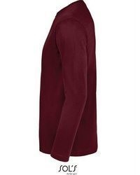 dunkelrotes Langarmshirt von SOLS