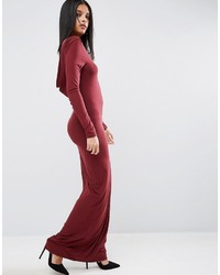 dunkelrotes Maxikleid von Asos