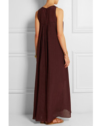 dunkelrotes Maxikleid von Madewell