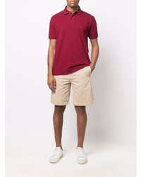 dunkelrotes Polohemd von Tommy Hilfiger