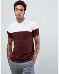 dunkelrotes Polohemd von Fred Perry