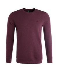 dunkelrotes Sweatshirt von Benetton