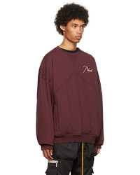 dunkelrotes Sweatshirt von Rhude