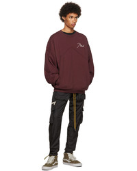 dunkelrotes Sweatshirt von Rhude