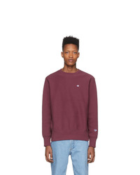 dunkelrotes Sweatshirt von Champion Reverse Weave