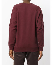 dunkelrotes Sweatshirt von Marc Jacobs