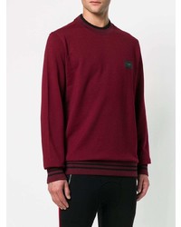 dunkelrotes Sweatshirt von Dolce & Gabbana