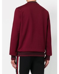 dunkelrotes Sweatshirt von Dolce & Gabbana
