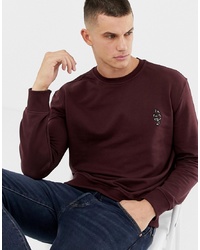 dunkelrotes Sweatshirt von New Look
