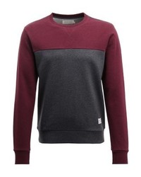 dunkelrotes Sweatshirt von Pier One
