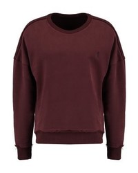 dunkelrotes Sweatshirt von Religion