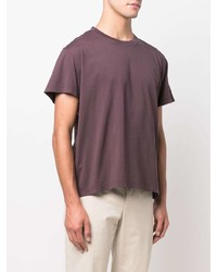 dunkelrotes T-Shirt mit einem Rundhalsausschnitt von Tagliatore