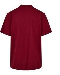 dunkelrotes T-Shirt mit einem Rundhalsausschnitt von Urban Classics