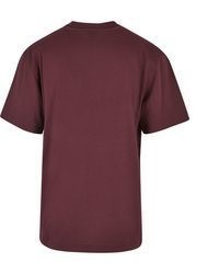 dunkelrotes T-Shirt mit einem Rundhalsausschnitt von Urban Classics