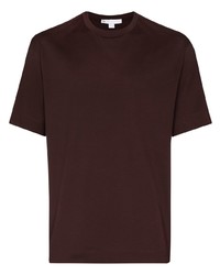 dunkelrotes T-Shirt mit einem Rundhalsausschnitt von Y-3