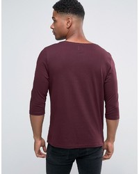 dunkelrotes T-shirt von Asos