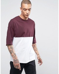 dunkelrotes T-shirt von Asos