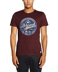 dunkelrotes T-shirt von BLEND