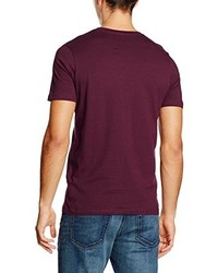 dunkelrotes T-shirt von Jack & Jones