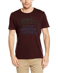 dunkelrotes T-shirt von s.Oliver