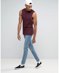 dunkelrotes Trägershirt von Asos