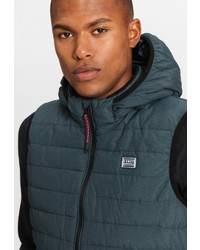 dunkeltürkise ärmellose Jacke von Funky Buddha