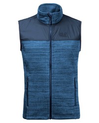 dunkeltürkise ärmellose Jacke von Jack Wolfskin