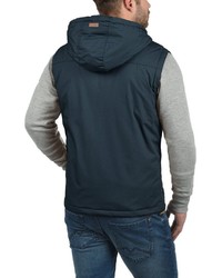 dunkeltürkise ärmellose Jacke von Solid