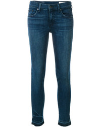 dunkeltürkise enge Jeans aus Baumwolle von Rag & Bone