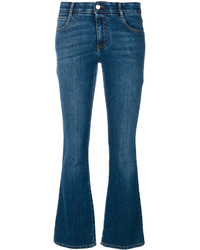dunkeltürkise bestickte Jeans von Stella McCartney