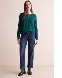dunkeltürkise Bluse von Cecil