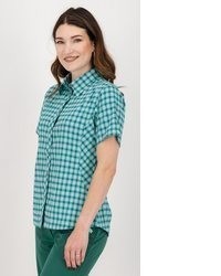 dunkeltürkise Bluse von DEPROC-Active
