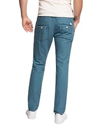 dunkeltürkise Chinohose von edc by Esprit