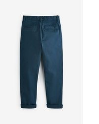 dunkeltürkise Chinohose von next