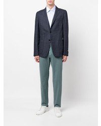 dunkeltürkise Chinohose von Zegna