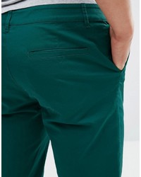 dunkeltürkise Chinohose von Asos