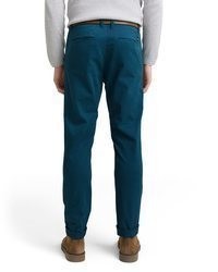 dunkeltürkise Chinohose von Tom Tailor Denim