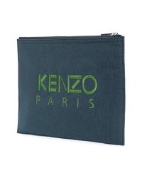 dunkeltürkise Clutch Handtasche von Kenzo