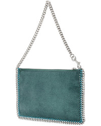 dunkeltürkise Clutch von Stella McCartney