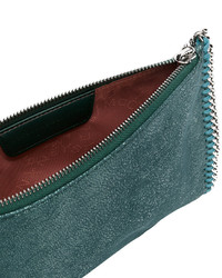 dunkeltürkise Clutch von Stella McCartney