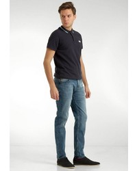dunkeltürkise enge Jeans von Crosshatch