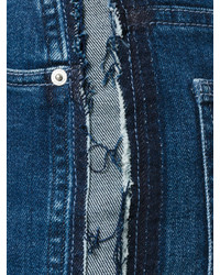 dunkeltürkise enge Jeans von Alexander McQueen