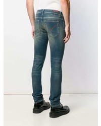 dunkeltürkise enge Jeans von Dondup