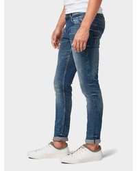 dunkeltürkise enge Jeans von Tom Tailor Denim