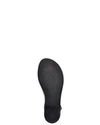 dunkeltürkise flache Sandalen aus Leder von DOGO