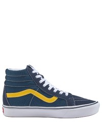 dunkeltürkise hohe Sneakers aus Wildleder von Vans