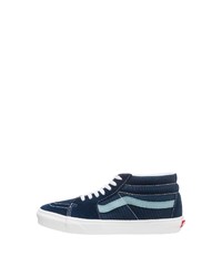 dunkeltürkise hohe Sneakers aus Wildleder von Vans