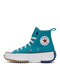 dunkeltürkise hohe Sneakers von Converse